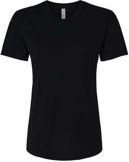 Next Level 6600 Women&#39;s CVC Relaxed T-Shirt - Black&quot; - &quot;HIT a Double