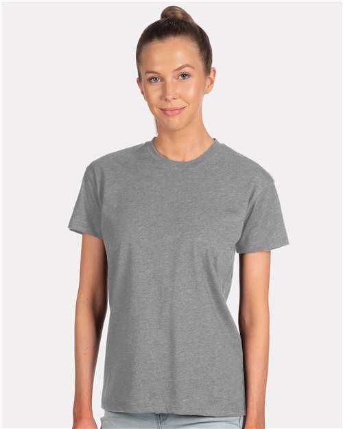 Next Level 6600 Women's CVC Relaxed T-Shirt - Dark Heather Gray" - "HIT a Double