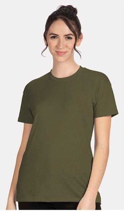 Next Level 6600 Women&#39;s CVC Relaxed T-Shirt - Military Green&quot; - &quot;HIT a Double