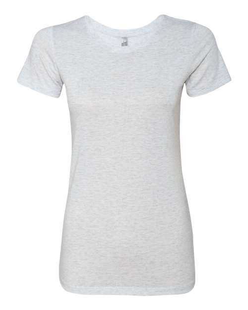 Next Level 6710 Womens Triblend Short Sleeve Crew - Heather White - HIT a Double