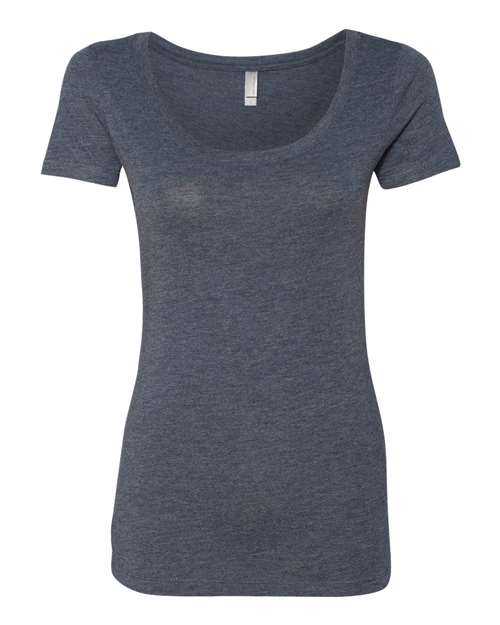 Next Level 6730 Womens Triblend Short Sleeve Scoop - Vintage Navy - HIT a Double