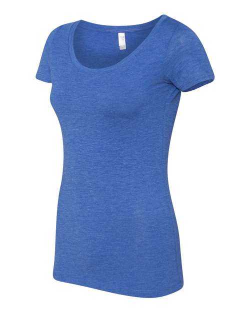 Next Level 6730 Womens Triblend Short Sleeve Scoop - Vintage Royal - HIT a Double