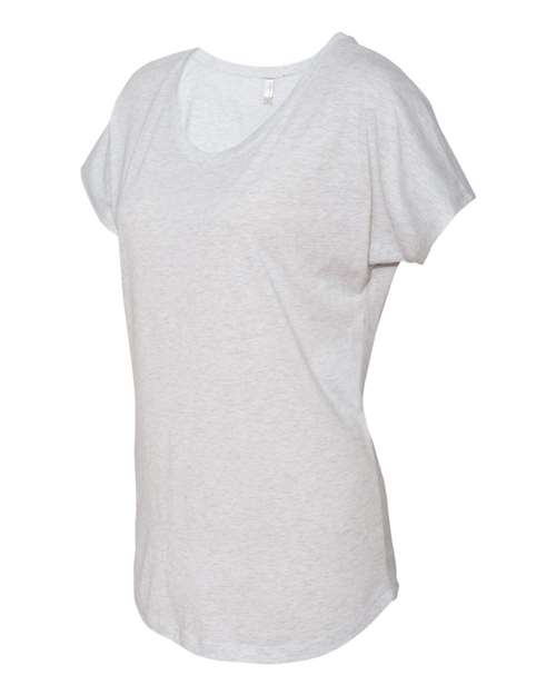 Next Level 6760 Womens Triblend Short Sleeve Dolman - Heather White - HIT a Double