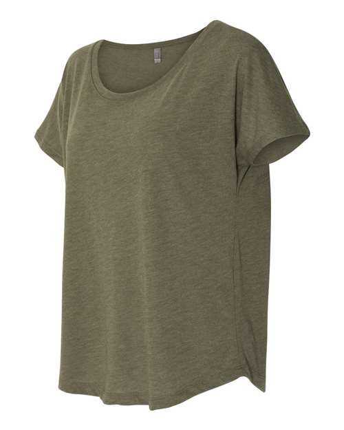 Next Level 6760 Womens Triblend Short Sleeve Dolman - Military Green - HIT a Double