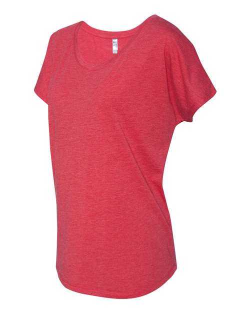 Next Level 6760 Womens Triblend Short Sleeve Dolman - Vintage Red - HIT a Double