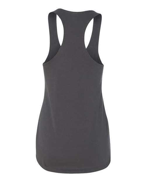 Next Level 6933 Womens Lightweight French Terry Racerback Tank - Dark Gray - HIT a Double - 3