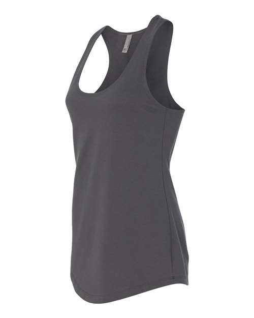 Next Level 6933 Womens Lightweight French Terry Racerback Tank - Dark Gray - HIT a Double - 2