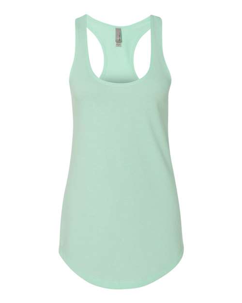 Next Level 6933 Womens Lightweight French Terry Racerback Tank - Mint - HIT a Double - 1