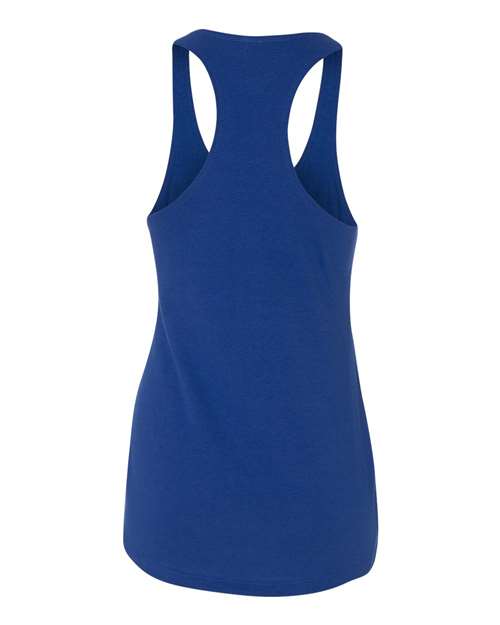 Next Level 6933 Womens Lightweight French Terry Racerback Tank - Royal - HIT a Double - 3