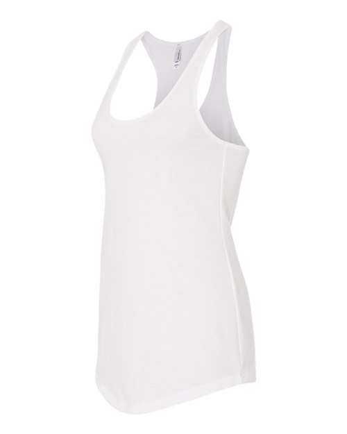 Next Level 6933 Womens Lightweight French Terry Racerback Tank - White - HIT a Double - 2
