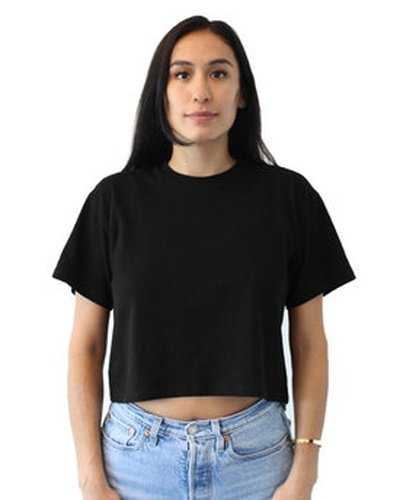 Next Level Apparel 1580NL Ladies&#39; Ideal Crop T-Shirt - Black - HIT a Double