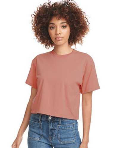 Next Level Apparel 1580NL Ladies&#39; Ideal Crop T-Shirt - Desert Pink - HIT a Double