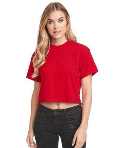 Next Level Apparel 1580NL Ladies' Ideal Crop T-Shirt - Red - HIT a Double