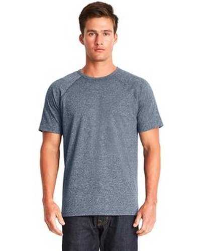 Next Level Apparel 2050 Men's Mock Twist Raglan T-Shirt - Indigo - HIT a Double