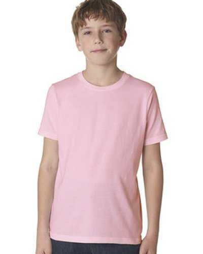 Next Level Apparel 3310 Youth Boys Cotton Crew - Light Pink - HIT a Double