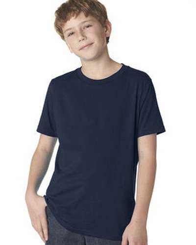 Next Level Apparel 3310 Youth Boys Cotton Crew - Midnight Navy - HIT a Double