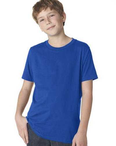 Next Level Apparel 3310 Youth Boys Cotton Crew - Royal - HIT a Double