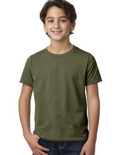 Next Level Apparel 3312 Youth CVC Crew - Military Green - HIT a Double