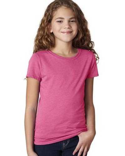 Next Level Apparel 3712 Youth Princess CVC T-Shirt - Raspberry - HIT a Double