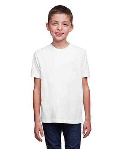 Next Level Apparel 4212 Youth Eco Performance Crewneck T-Shirt - White - HIT a Double