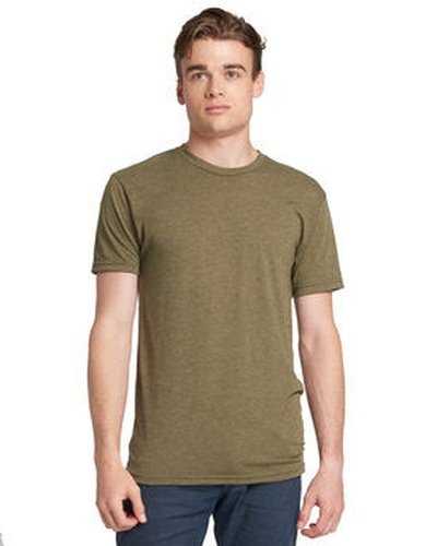 Next Level Apparel 6010 Unisex Triblend T-Shirt - Military Green - HIT a Double