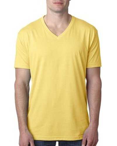 Next Level Apparel 6240 Men's CVC V-Neck T-Shirt - Banana Cream - HIT a Double