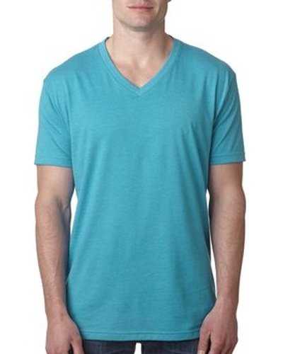 Next Level Apparel 6240 Men&#39;s CVC V-Neck T-Shirt - Bondi Blue - HIT a Double