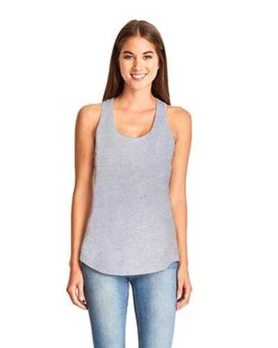 Next Level Apparel 6338 Ladies' Gathered Racerback Tank - Heather Gray - HIT a Double