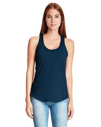 Next Level Apparel 6338 Ladies&#39; Gathered Racerback Tank - Midnight Navy - HIT a Double