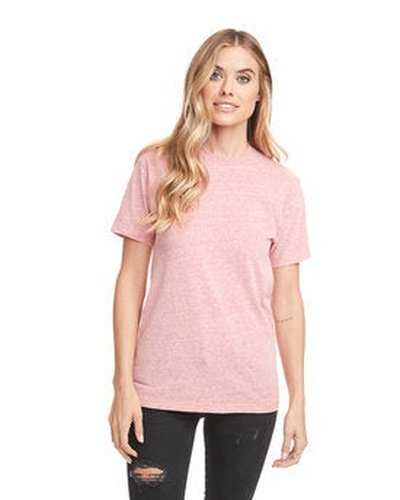 Next Level Apparel 6407 Unisex Sueded Snow Crewneck T-Shirt - Snow Heather Red - HIT a Double