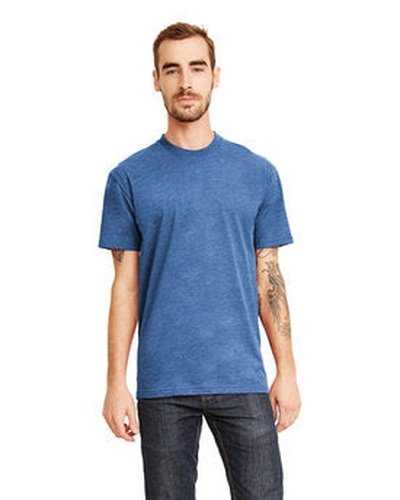 Next Level Apparel 6410 Men's Sueded Crew - Heather Cool Blue - HIT a Double