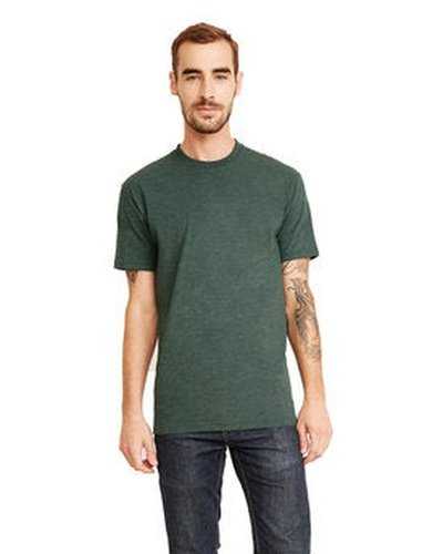 Next Level Apparel 6410 Men's Sueded Crew - Heather Forest Green - HIT a Double