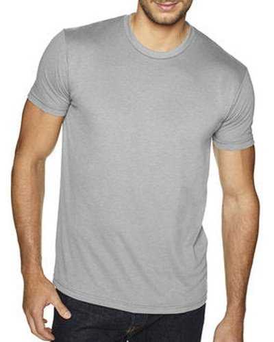 Next Level Apparel 6410 Men&#39;s Sueded Crew - Ligheather Grayray - HIT a Double