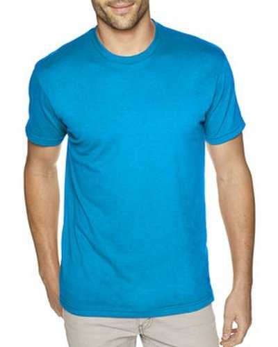 Next Level Apparel 6410 Men&#39;s Sueded Crew - Turquoise - HIT a Double