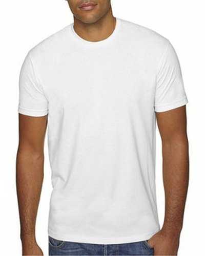 Next Level Apparel 6410 Men&#39;s Sueded Crew - White - HIT a Double