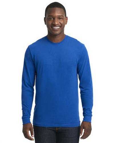 Next Level Apparel 6411 Unisex Sueded Long-Sleeve Crew - Royal - HIT a Double