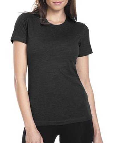 Next Level Apparel 6610 Ladies&#39; CVC T-Shirt - Black - HIT a Double