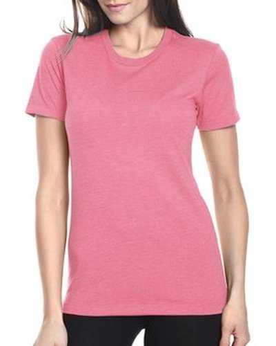 Next Level Apparel 6610 Ladies&#39; CVC T-Shirt - Hot Pink - HIT a Double