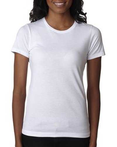 Next Level Apparel 6610 Ladies' CVC T-Shirt - White - HIT a Double