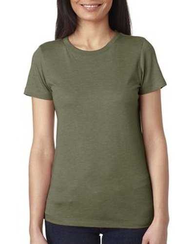 Next Level Apparel 6710 Ladies' Triblend Crew - Military Green - HIT a Double