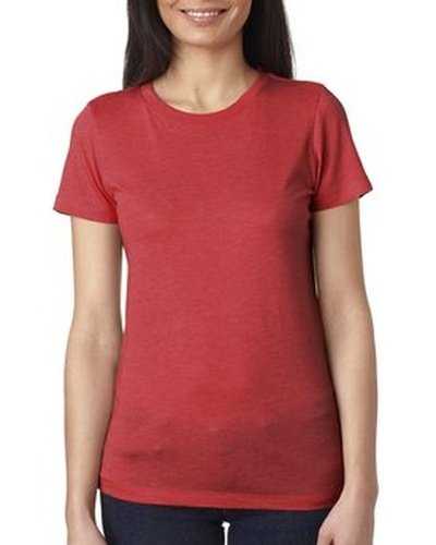 Next Level Apparel 6710 Ladies&#39; Triblend Crew - Vintage Red - HIT a Double