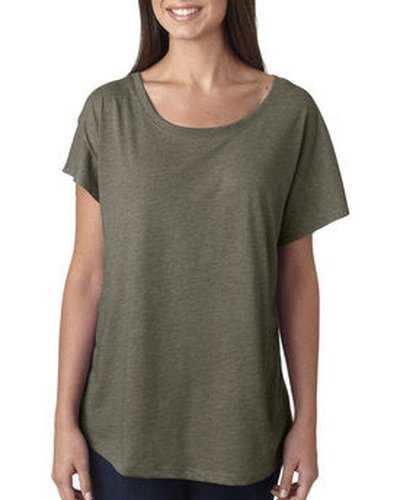 Next Level Apparel 6760 Ladies&#39; Triblend Dolman T-Shirt - Venetian Gray - HIT a Double