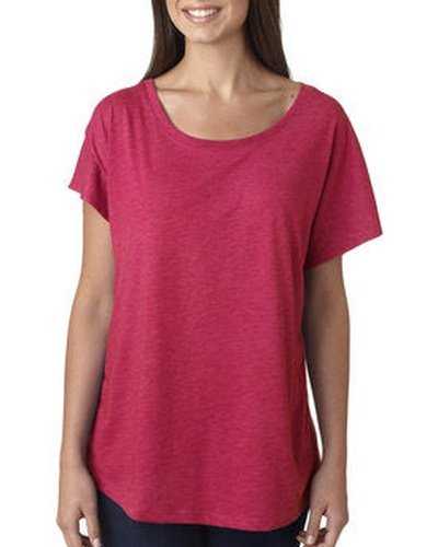 Next Level Apparel 6760 Ladies&#39; Triblend Dolman T-Shirt - Vintage Sh Pink - HIT a Double