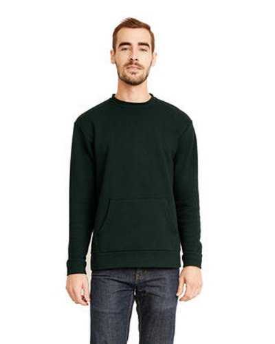 Next Level Apparel 9001 Unisex Santa Cruz Pocket Sweatshirt - Forest Green - HIT a Double