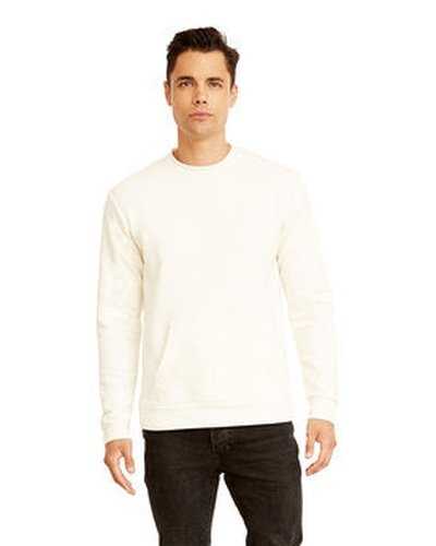 Next Level Apparel 9001 Unisex Santa Cruz Pocket Sweatshirt - White - HIT a Double