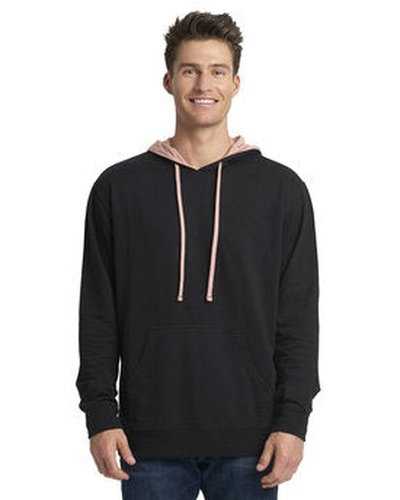 Next Level Apparel 9301 Unisex French Terry Pullover Hoodie - Black Desrt Pink - HIT a Double
