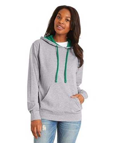 Next Level Apparel 9301 Unisex French Terry Pullover Hoodie - Heather Gray Kl Green - HIT a Double