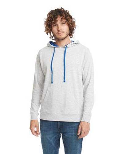 Next Level Apparel 9301 Unisex French Terry Pullover Hoodie - Heather Gray Royal - HIT a Double