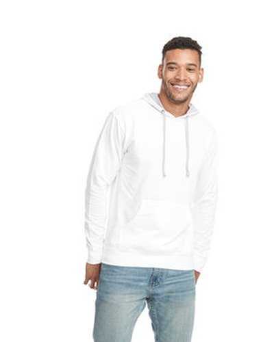 Next Level Apparel 9301 Unisex French Terry Pullover Hoodie - White Heather Gray - HIT a Double