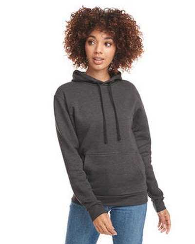 Next Level Apparel 9302 Unisex Pch Pullover Hooded Sweatshirt - Heather Black - HIT a Double